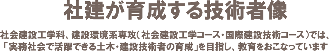 社建の強み