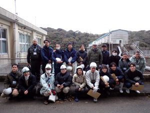 社会建設工学科と創成科学研究科の学生が厚東川ダムから宇部丸山ダムの連絡隧道見学会に参加